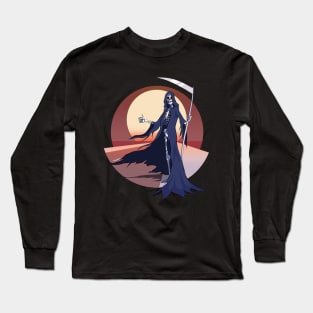 Grim reaper Hitchhiking Long Sleeve T-Shirt